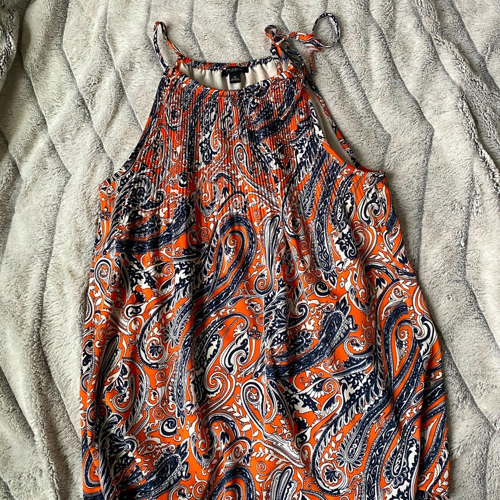 Orange printed blouse